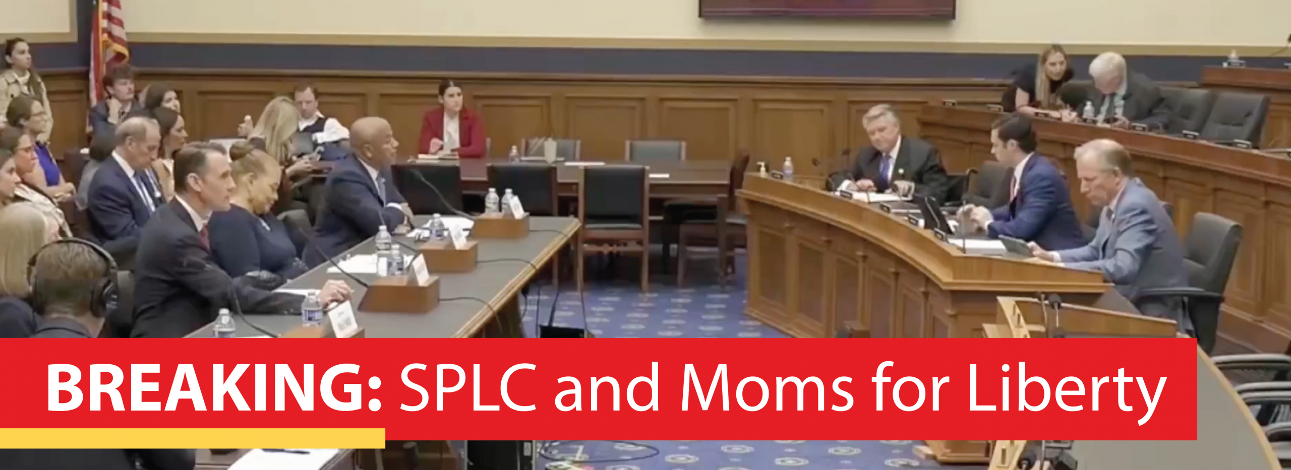 SPLC hearing before Congress and mentioning Moms for Liberty